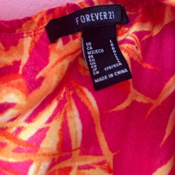 Forever 21 floral dress size Large - Picture 3 of 4